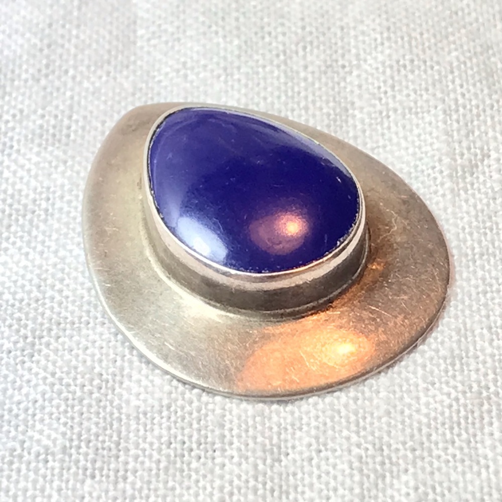 Natural Lapiz Lazuli 925 Sterling Silver Pendant